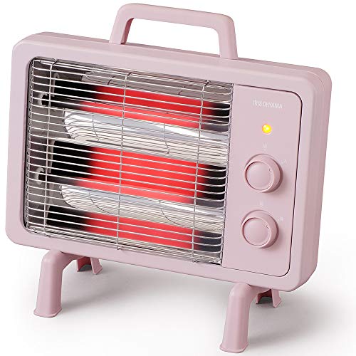 アイリスオーヤマ 電気ストーブ 速暖 転倒時電源OFF 400W/800W 2段階切替 ブラックコー