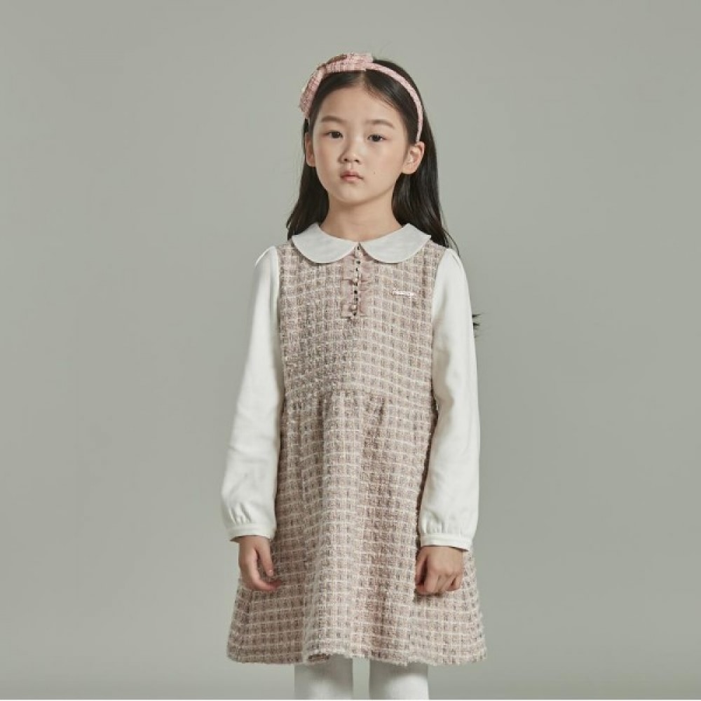 ヘジスキッズホリデーツイードワンピース HSW12NA52M_PK