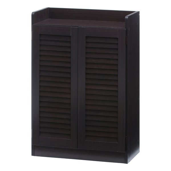 ルーバーシューズボックス 幅60cm ブラウン SBO-6033BR