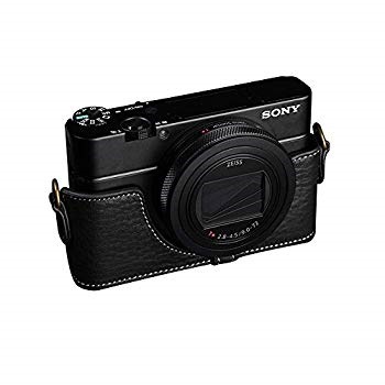 TP Original SONY RX100 VI (DSC-RX100M6) 用 ボディーハーフケース ブラック