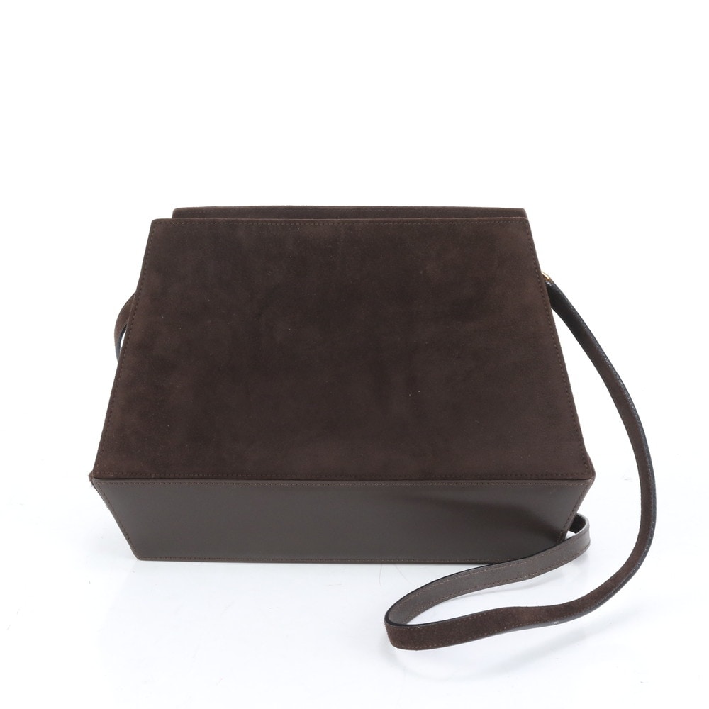 美品 レザー ショルダーバッグ 斜め掛け ハンド トート レディース RUE CQ15-4 中古