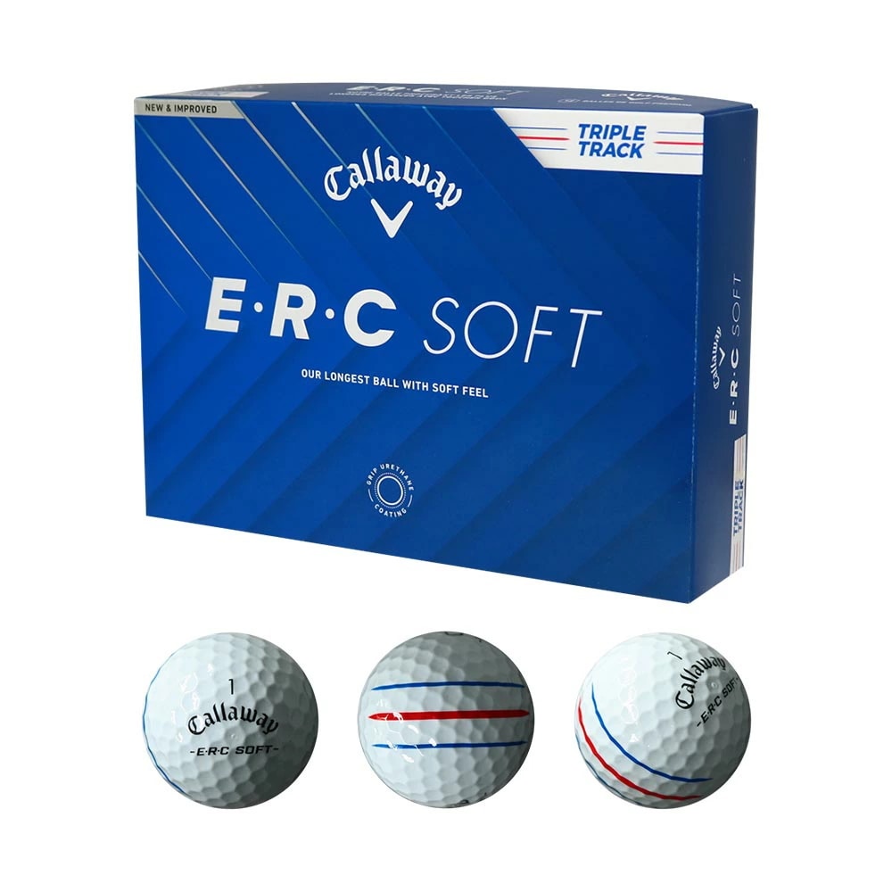 ERC SOFT トリプル・トラック ボール ホワイト 1ダース 2025