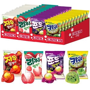 韓国グミ マイグミ 4種 67gx6個 / 10個(1box) フルーツグミ ライチ ブドウ すもも キウイ 韓国お菓子 韓国大人気グミ