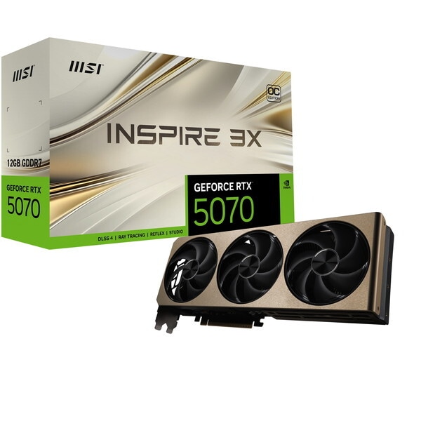 GeForce RTX 5070 12G INSPIRE 3X OC グラフィックボード 57,090円