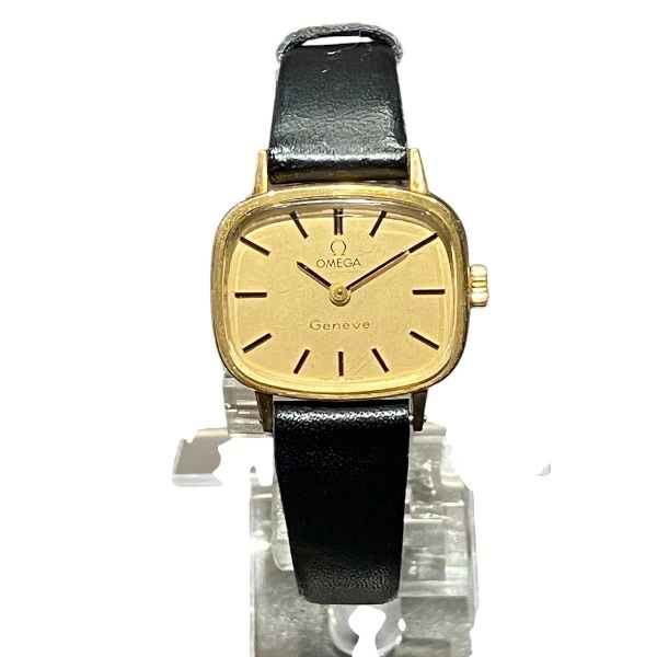 オメガ ジュネーブ 横スクエア 手巻 時計 腕時計 レディース 【中古】