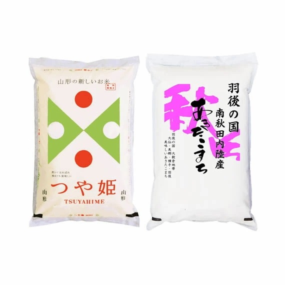 米ガールズ セット つや姫 秋田小町 各5kg 化粧箱入 令和7年産