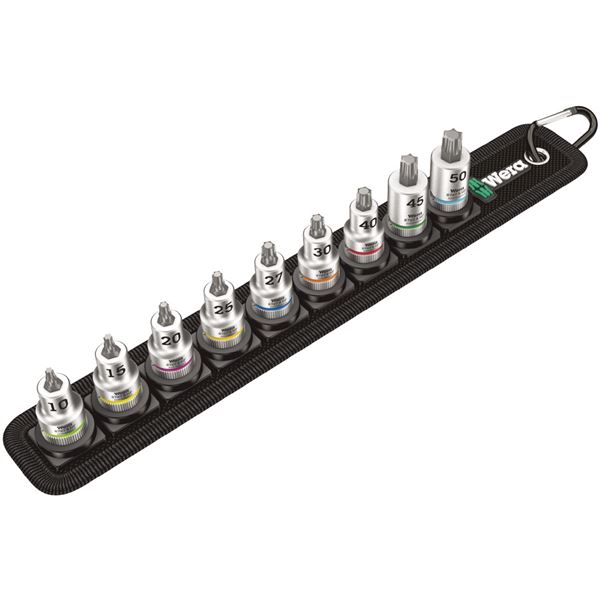 WERA ヴェラ 差込角3/8DR 9点組 トルクス ビットソケット セット サイクロップラチェット用 003972 工具 ツール DIY 作業工具