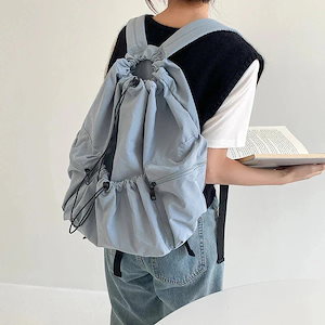 リュック 通学 大容量 キャリーバッグ リュック レディース 大人かわいい ニューデザイン ドローストリング リュック レディース ファッション カジュアル 大容量 学生 ナイロン リュック