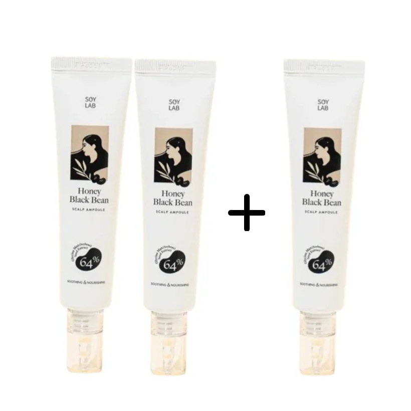[25SS/New](2+1)ハニーブラックビーン頭皮アンプル40ml #黒豆エキス64%以上配合 #塗る頭皮栄養剤