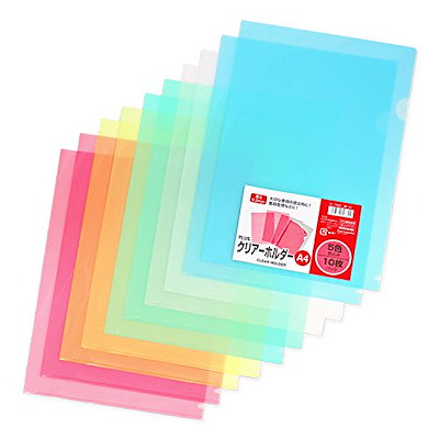 他サイト： プラス クリアーホルダーA4 10枚 色込み FL-174HO 88-107の商品画像
