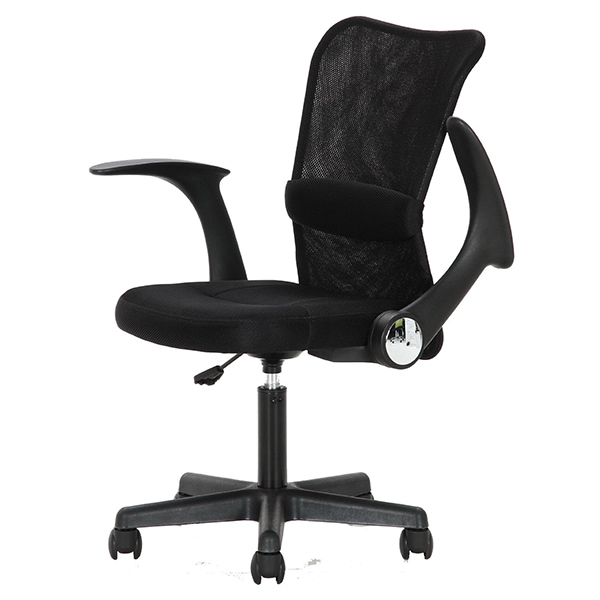 不二貿易 86050 アームアップチェアー ハンター BK ブラック メーカー直送