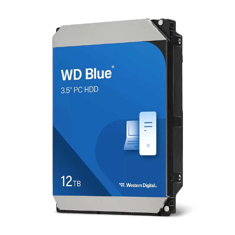 WESTERN DIGITAL　内蔵HDD SATA接続 WD Blue (512MB/7200RPM/CMR ) ［12TB / 3.5インチ］　WD120EAGZ