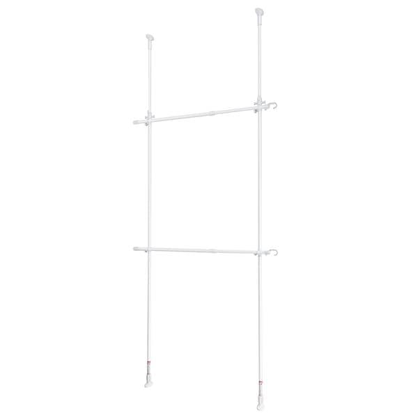 つっぱり式収納ハンガー 天井高さ約205275cm ホワイト TS-20W