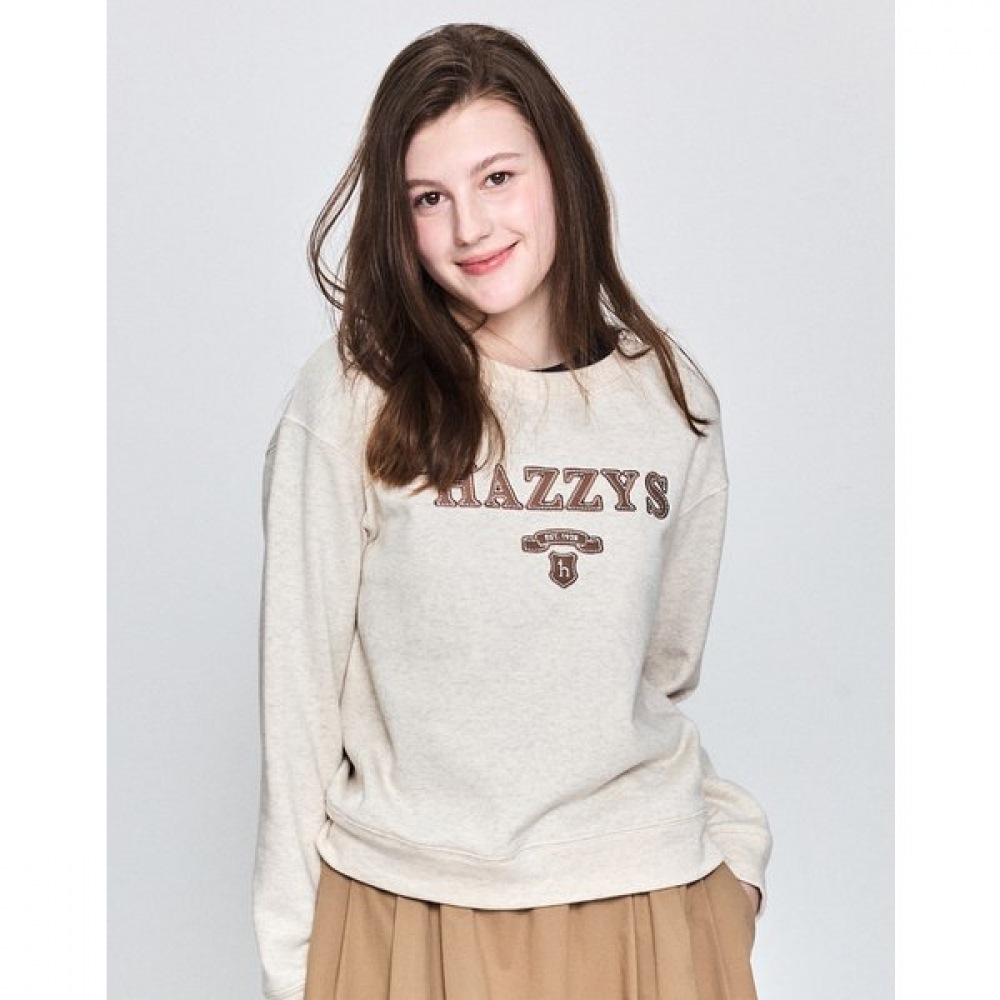 [25SS] ハジーズスウェットシャツアイボリー HSTS5B202IV