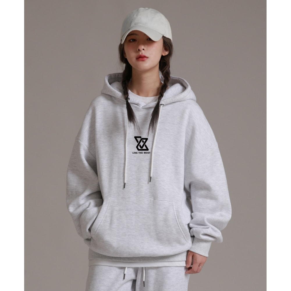 最も特徴的なパーカーのようなホワイトメランジ