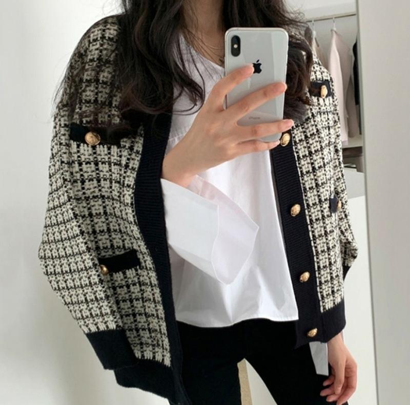 ラッキー ツイード カーディガン 4,592円