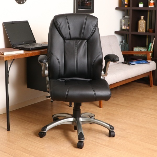 オフィスチェア 座面高46.5ー54cm レザー調 デスクチェア チェア パソコンチェア ワークチェア PCチェア 可動式 肘付き イス 椅子 オフィス 学習 勉強