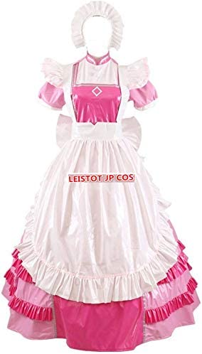 めめしい ロックピンク ワンピース ロングスタイル メイド服 コスプレ衣装