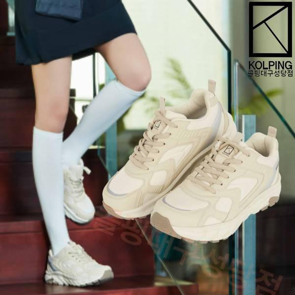 女性四季合成皮革とコーデュラメッシュ軽量アグリー化ウォーキングシューズKXM1403Wデイリー