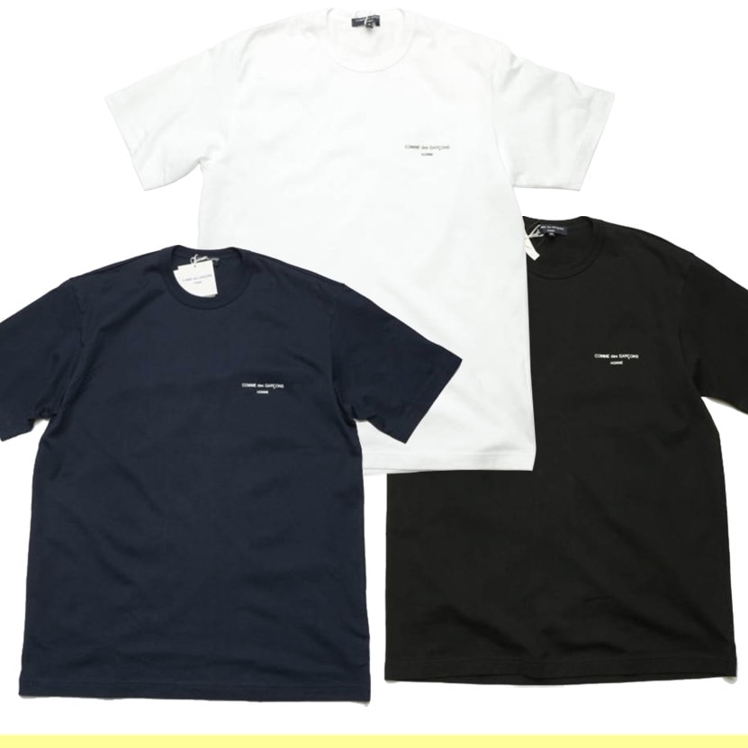 国内発送 / 正規店買付 【COMME des GARCONS】HOMME(オム) ロゴ 半袖Tシャツ