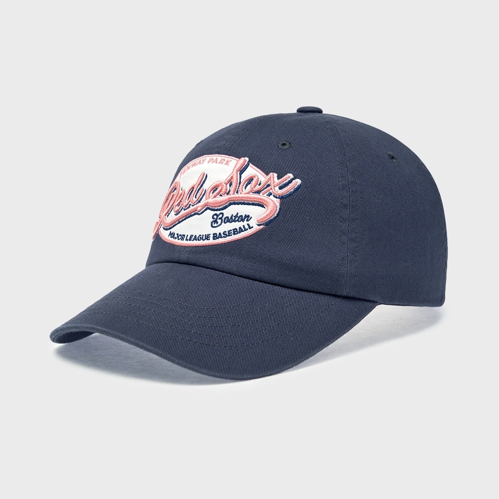 MLB [MLB] ストリートオーバルカルシブアンストラクチャードボールキャップ BOS (D.Indigo)