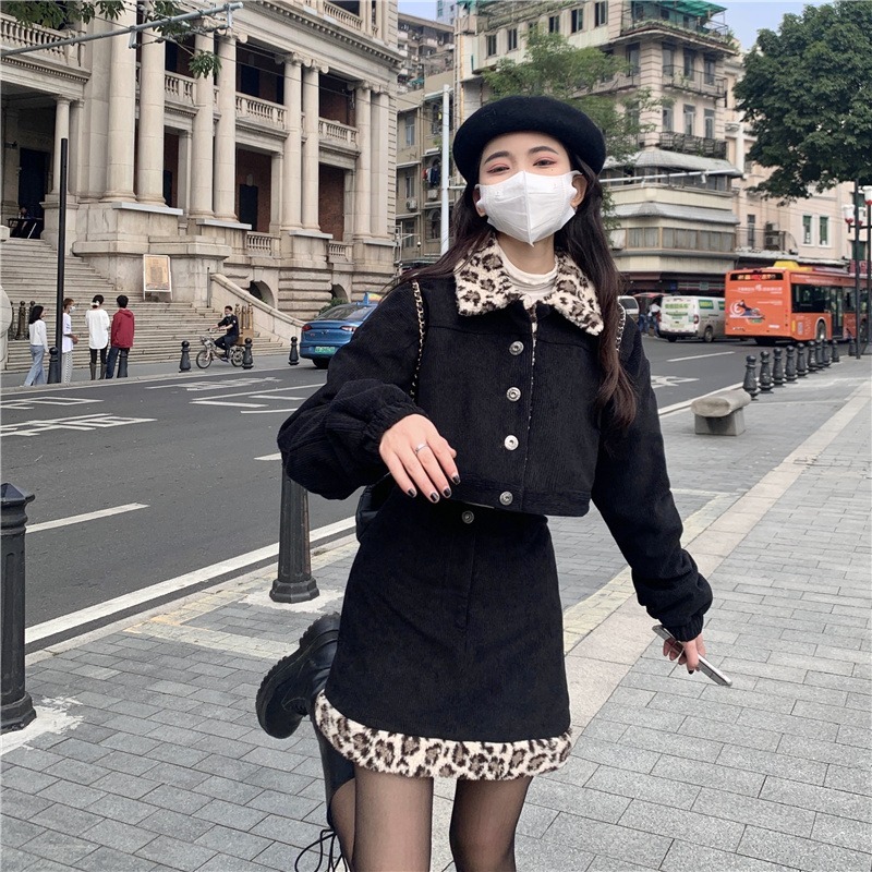 セットアップ レディース ジャケット S M L 韓国 ミニスカート ボア ショート丈 長袖 上下セット 2点セット ツーピース かわいい 大人可愛い カジュアル おしゃれ 大人 かっこいい こなれ感