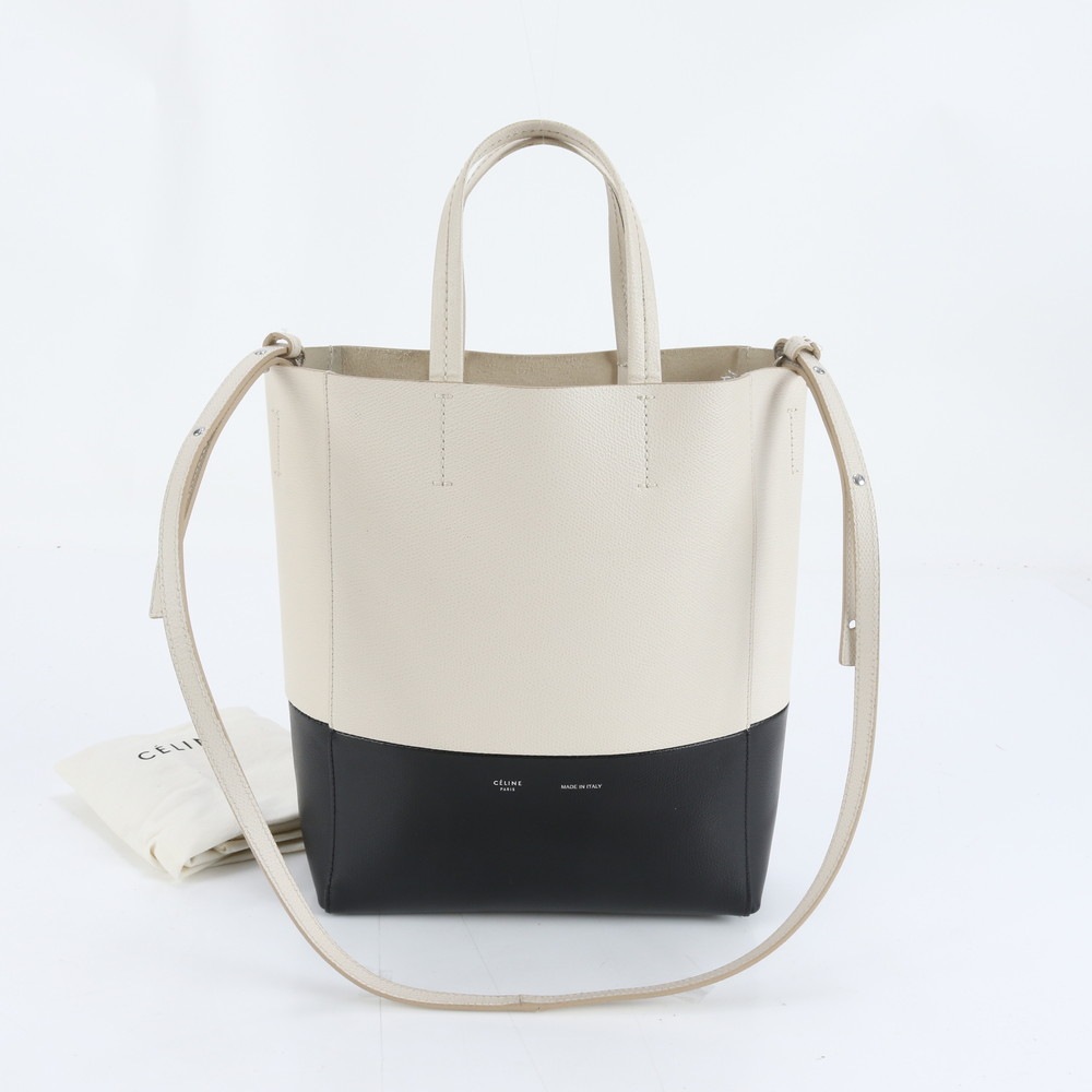 バーティカル スモール カバ レザー 2WAY トート バッグ 斜め掛け 肩掛け ショルダー ハンド レディース RUE DM42-2 中古