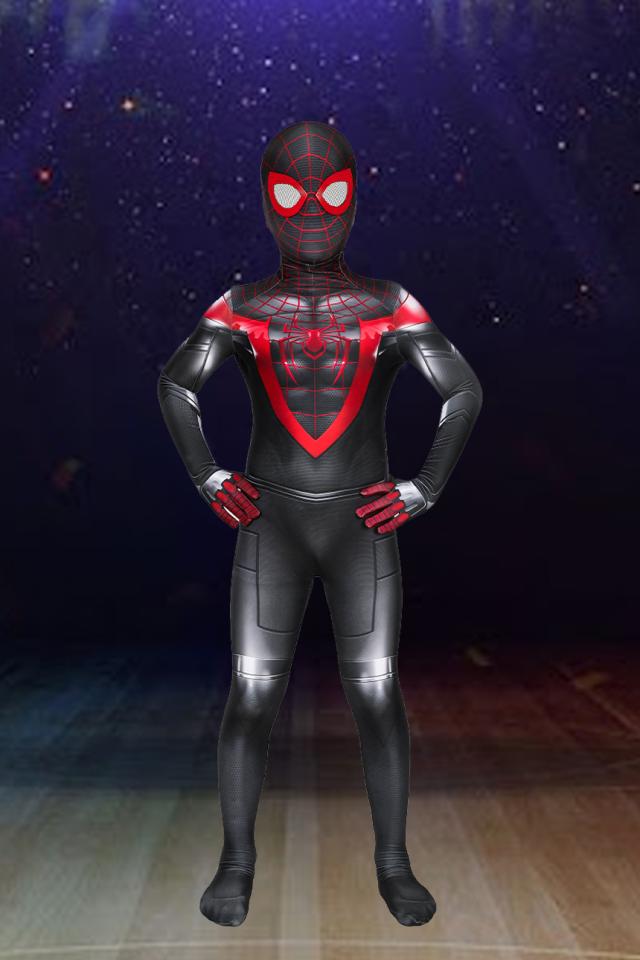 新タイプ追加 激安販売 スパイダーマン マイルス・モラレス Spider-Man Miles Morales 子供用 コスプレ衣装[J19075BA-KID]