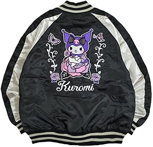 キャラクター クロミ 刺繍 スカジャン ブラック M L LL レディース メンズ ku1803-674 5,646円