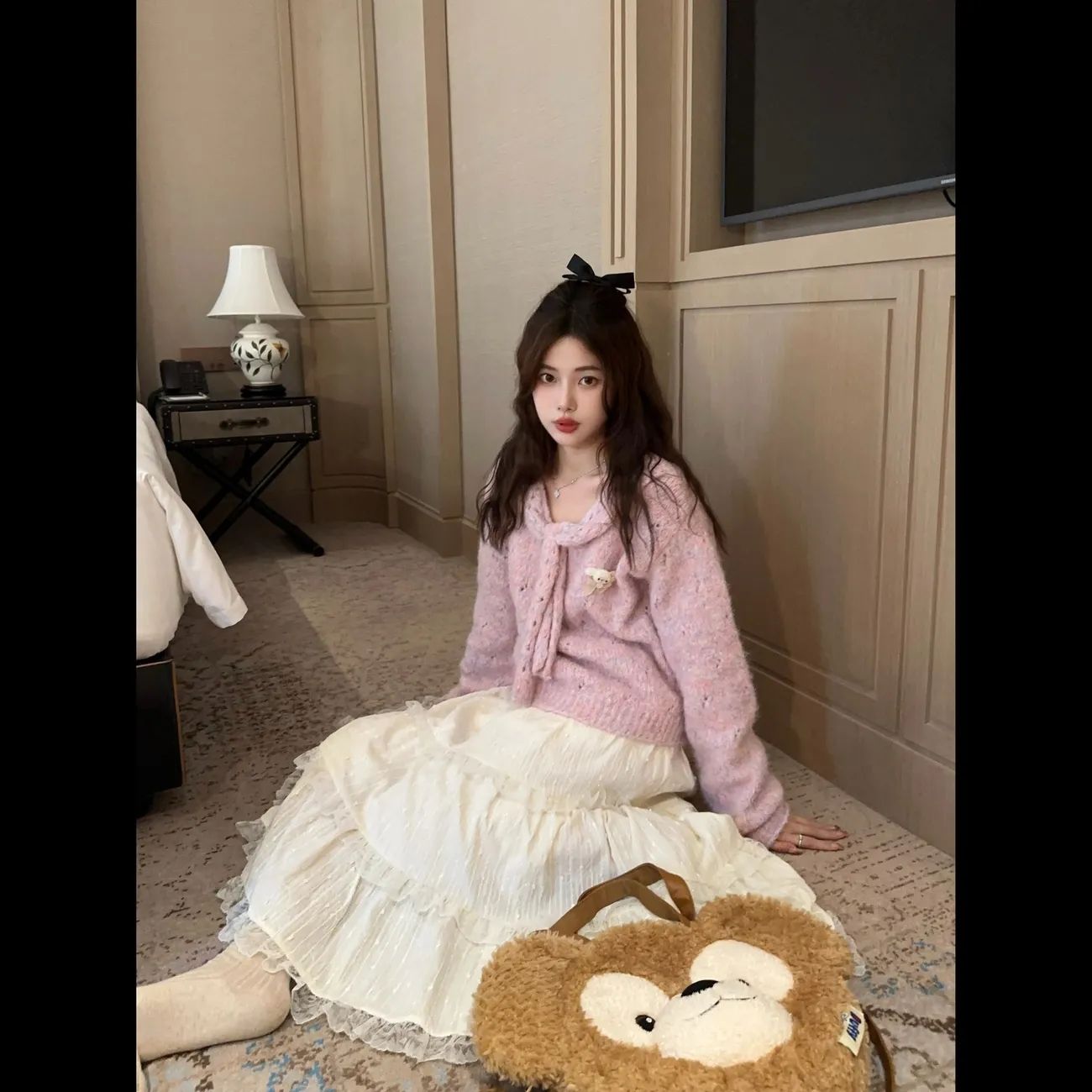 プリーツスカート 脚魅せミニスカート フレアスカート 2025 夏 新作 重工刺繍 スカート レース ジョイントスカート やさしい風 百掛け 韓国ファッション 4,798円