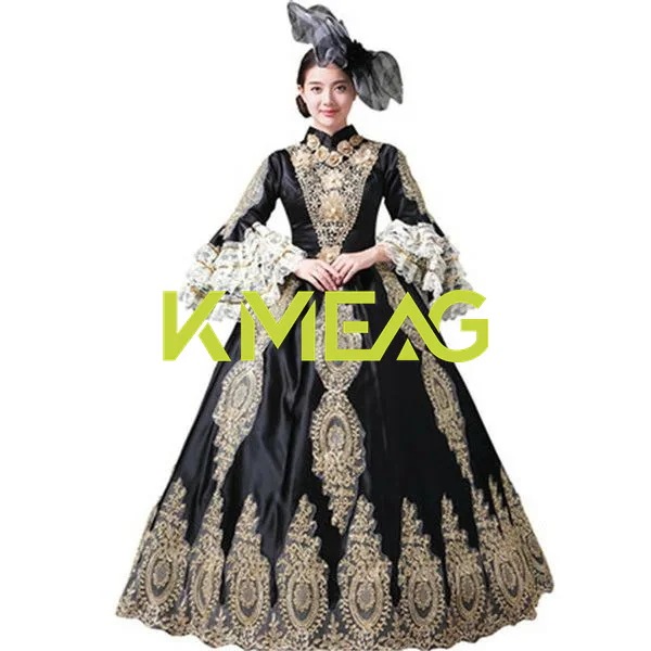 ロングドレス 演奏会 大人 ピアノ 発表会 パーティードレス ハロウィン 仮装 上品 コスプレ 劇場 中世ヨーロッパ 貴族風 豪華 パーティー 学園祭 文化祭 ダンスパーティー オペラ 貴族 舞台 イ