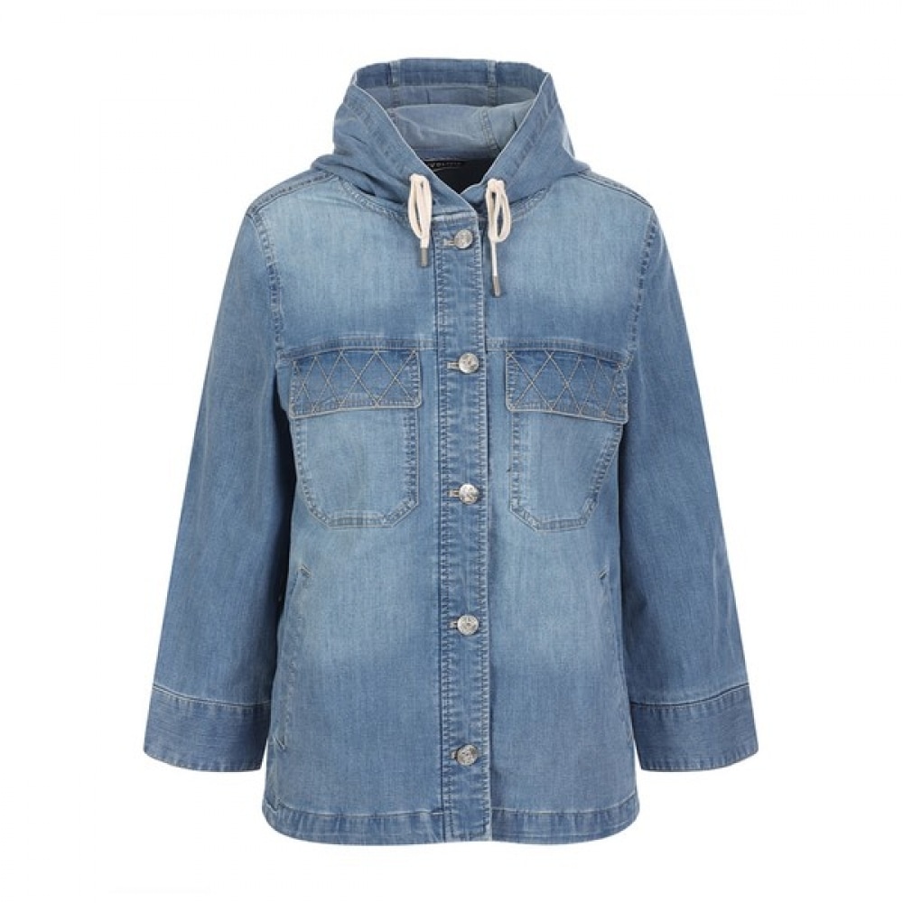 [オリビアローレン] フード付きデニムジャケット_VVBMJ4M3362