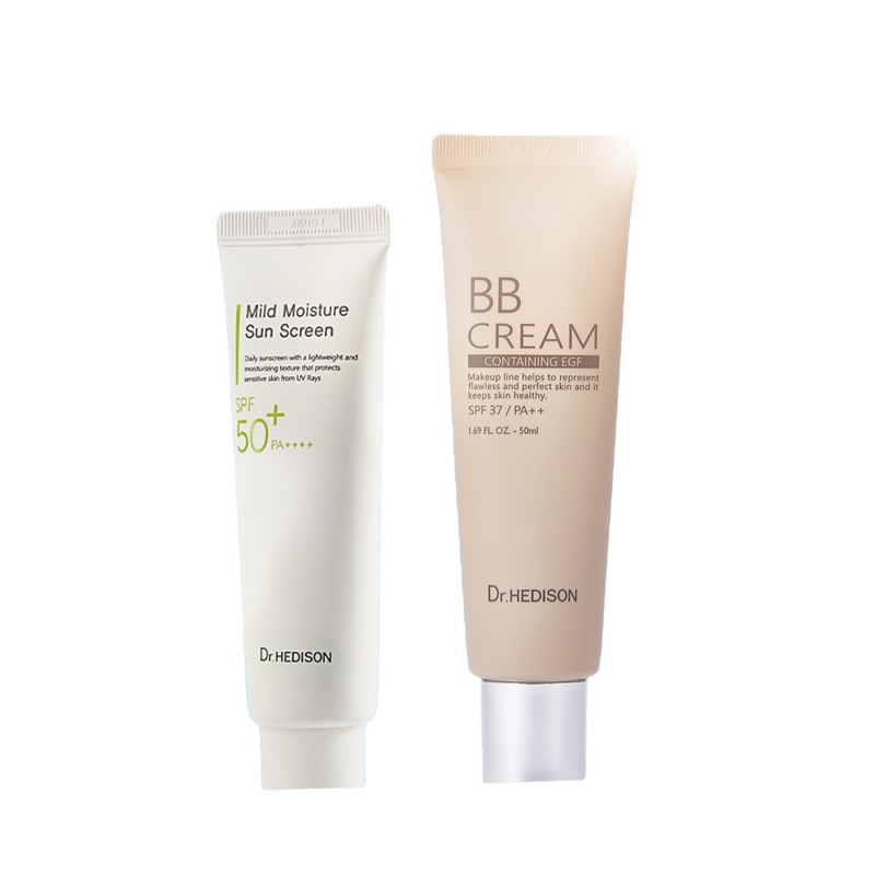 ドクターヘディソンクーリング水分日焼け止め50ml+ブレミッシュナイトウォータービビクリームBB 50mlセット