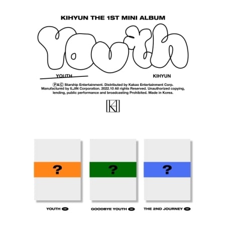 ３種セット MONSTA X キヒョン 1STミニアルバムYOUTH