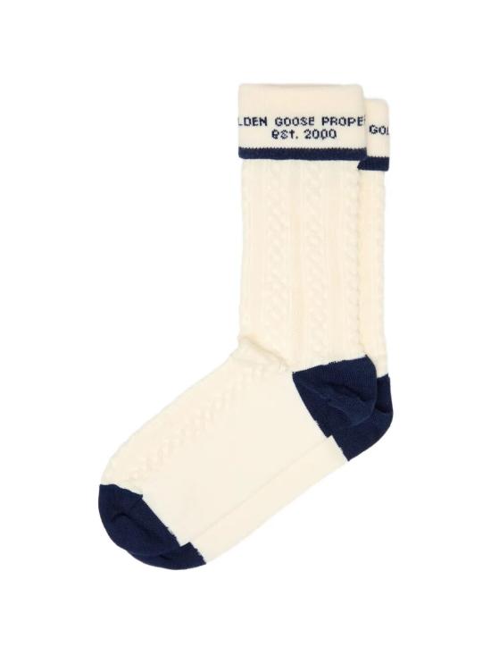 GOLDEN GOOSE Men Ankle Socks GUP02373 P002429 11782 11782 HERITAGE WHITE DARK BLUE