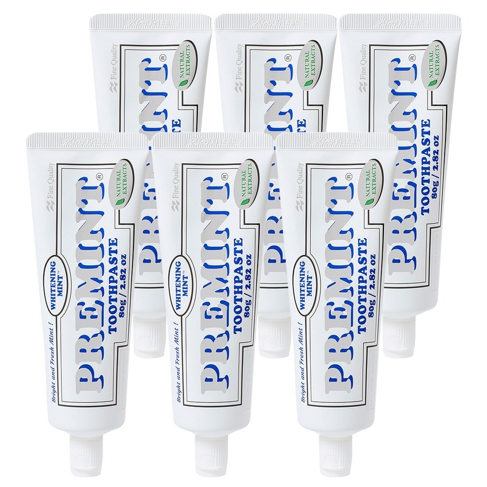 ホワイトニングミントレモンラベンダー歯磨き粉, 80g, 6個