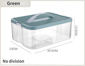 収納ボックス 積み重ね可能なおもちゃ オーガナイザー 雑貨 化粧箱 B-Green