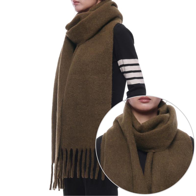 [] 25FW 女性 ハート ロゴ アルパカ マフラー (USF673 AW0004 216 W 25F)