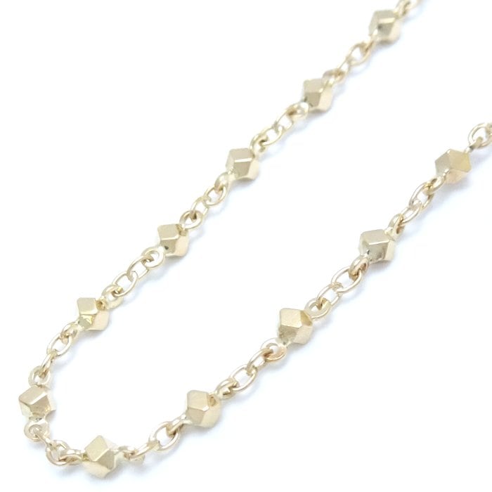 デザイン ネックレス 40cm K18YG イエローゴールド/75854【中古】