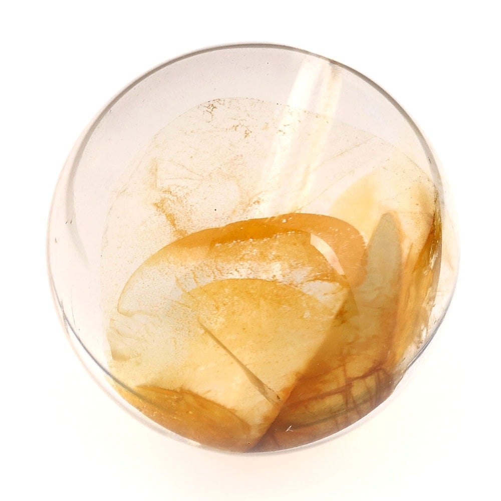 「1点もの 現品」 1粒売り 天然 オーラクォーツ ブラジル産 14mm パワーストーン バラ売り 天然石 パワーストーン ばら売り ビーズ 穴あき 1玉売り アクセサリー パ zz000122-zi