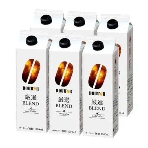 ドトールコーヒー リキッドコーヒー無糖 1000ml×6本