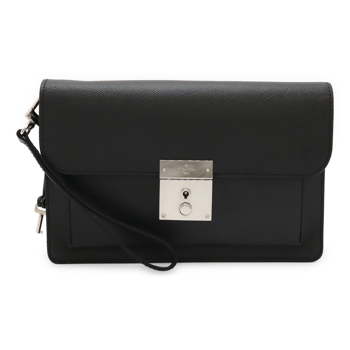 タイガ ネオ べライヤ セカンドバッグ クラッチバッグ レザー アルドワーズ 黒 ブラック シルバー金具 M3289