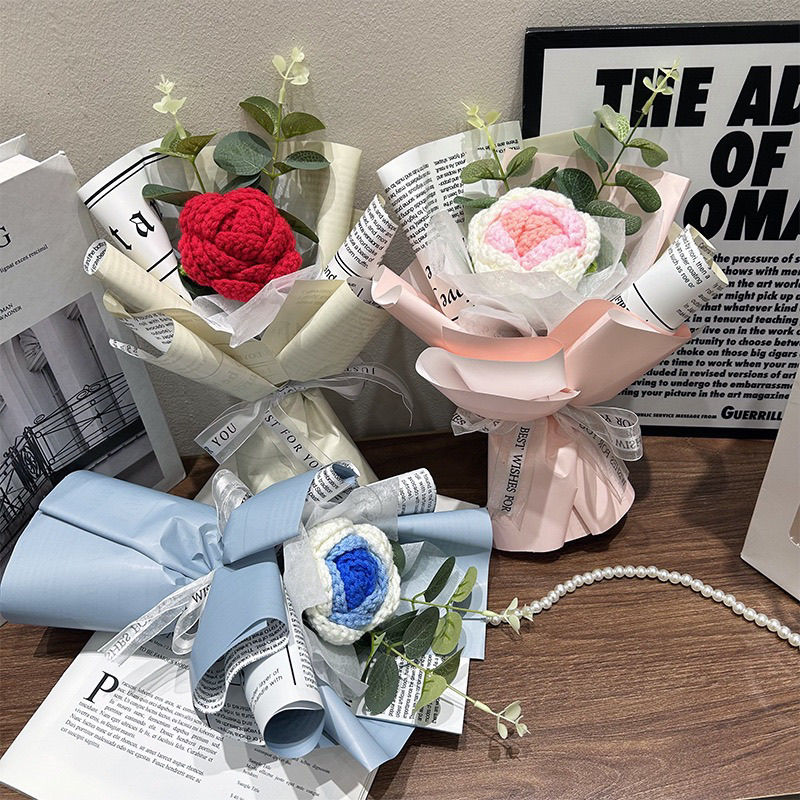 完成した花束の薔薇ヒマワリのカーネーションはクラスメートの先生に母に親友の彼女にプレゼントした 7,950円