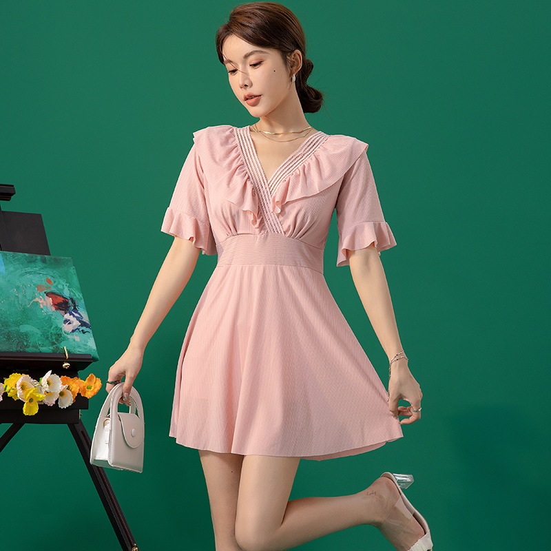 【1つ買うと10つ無料】脂肪プラスサイズ2025脂肪水着2025 水着の女性向けの水着 保守的なスリム温泉水着