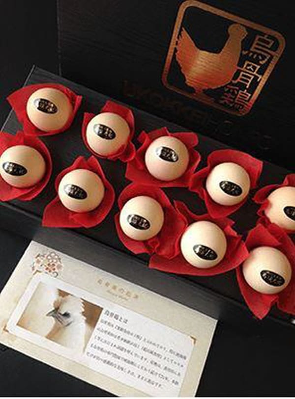 烏骨鶏本舗 純種 烏骨鶏卵 化粧箱10個入 クール便(冷蔵) たまご 玉子 タマゴ プレゼント ギフト お中元 お歳暮 うこっけい 卵