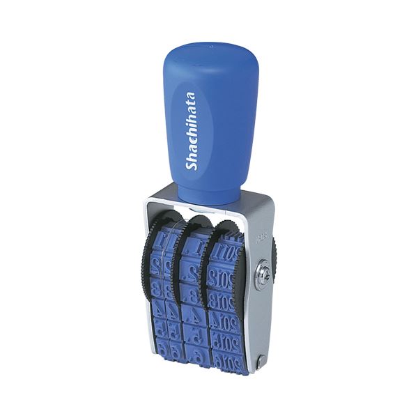 （まとめ）シヤチハタ 回転ゴム印 エルゴグリップ本西暦日付 3号 明朝体 NFH-3M 1個 (×5セット)