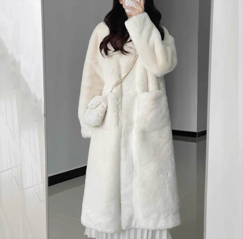 【今季人気】レディース コート 着る毛布 ダウン アウター 上着 ボアコート ボアジャケット ロング 長袖 ボリューム袖 襟付き 角襟 丸襟 ストレート Iライン もこもこ ふわふわ ふっくら 前開き