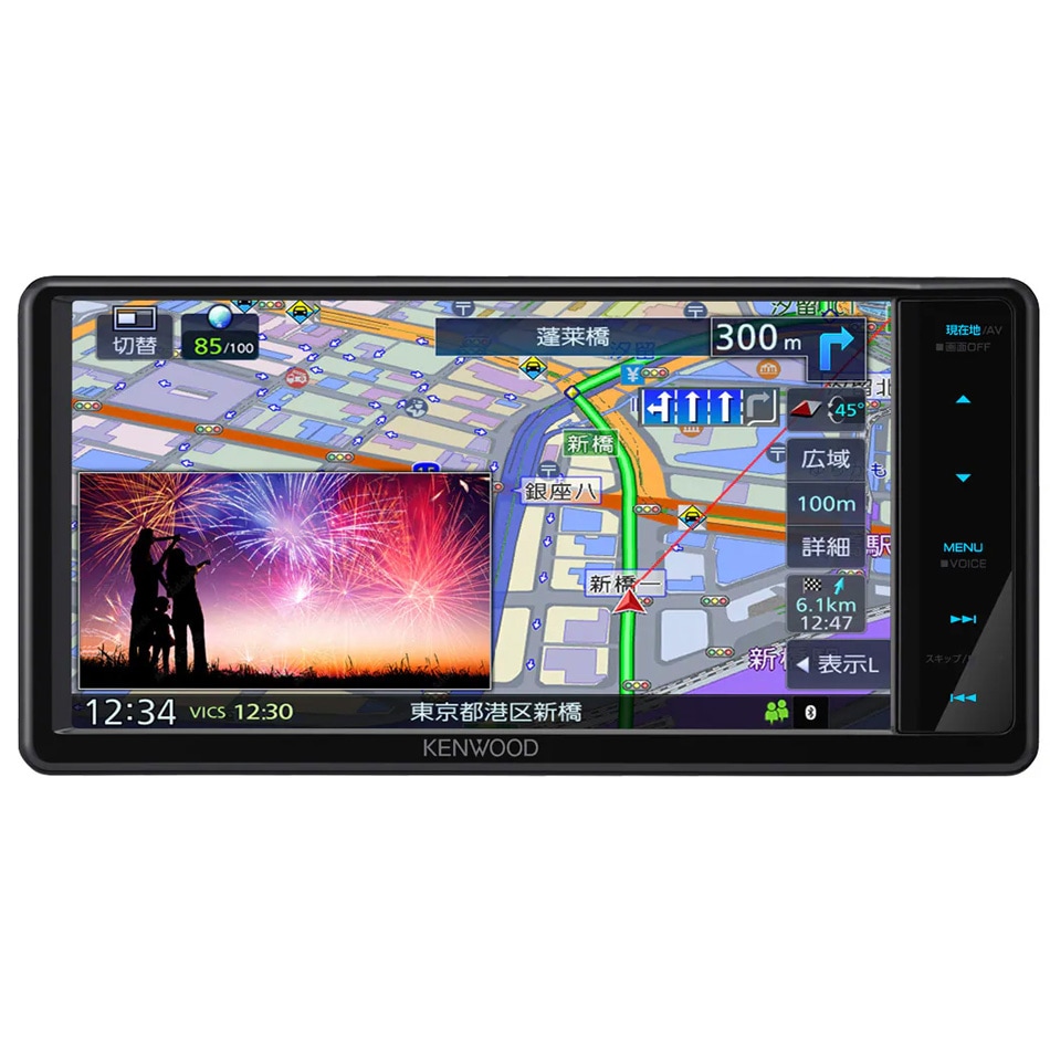 ケンウッド 7V型200mmワイドAVナビゲーション(音声操作対応/地上デジタルTVチューナー内蔵/HDMI入力/ハイレゾ対応) MDRL612W