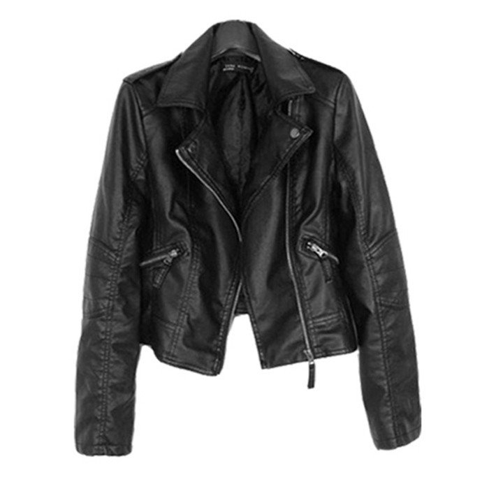 レザージャケット レディース ライダースジャケット 春アウター コート フェイクレザージャケット