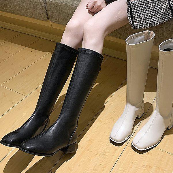 スパンソックス 冬 女性 レディース アンクル ロングブーツ 4cm sjksn CH985_P409796140